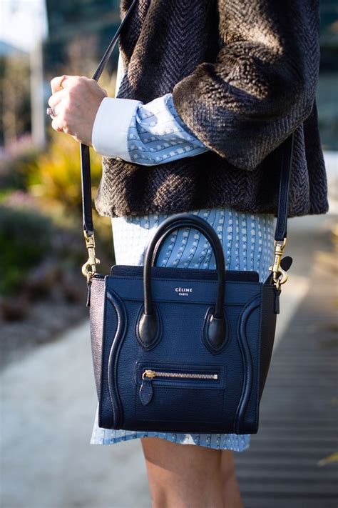 celine nano midnight blue|Celine nano luggage bag.